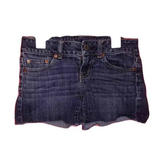 Women's American Eagle jean Short shorts size 0 stretch Dark Wash - Picture 1 of 4
